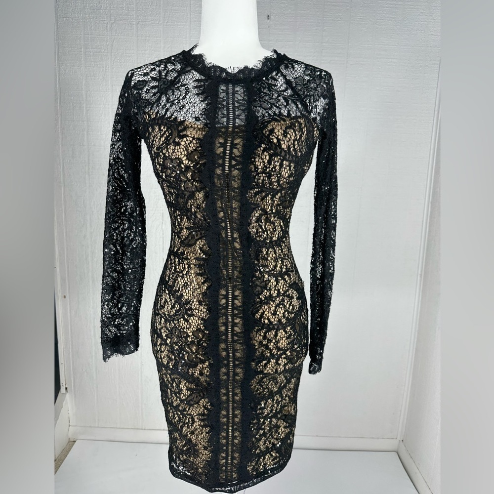Sequin hears lace sequined cocktail mini dress size 1